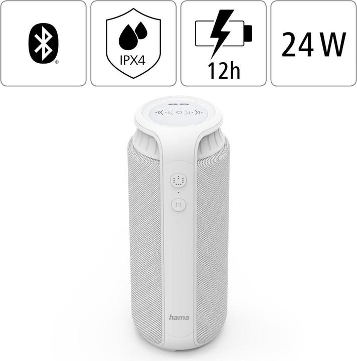 Actual product image Hama Pipe 2.0 Mobile Bluetooth Speaker (12 h, Rechargeable battery operated)