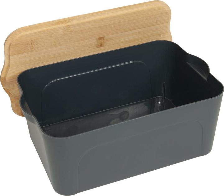 Produktbild Swiss Natura Aufbewahrungsbox mit Deckel, Metall und Bambus, 28 x 18 x 10,5 cm