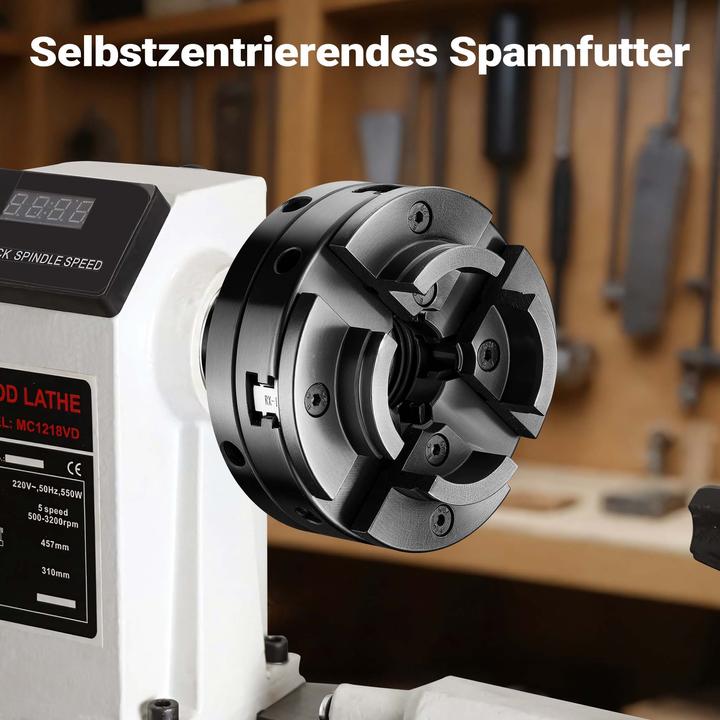 Produktbild Wiltec Ersatz Spannfutter Drechselbank Drechselfutter M33 x 3,5 Backenfutter