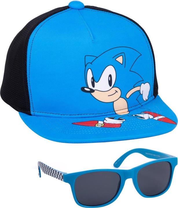 Actual product image Sonic The Hedgehog Childrens/Kids Sunglasses Baseball Cap Set (One size)