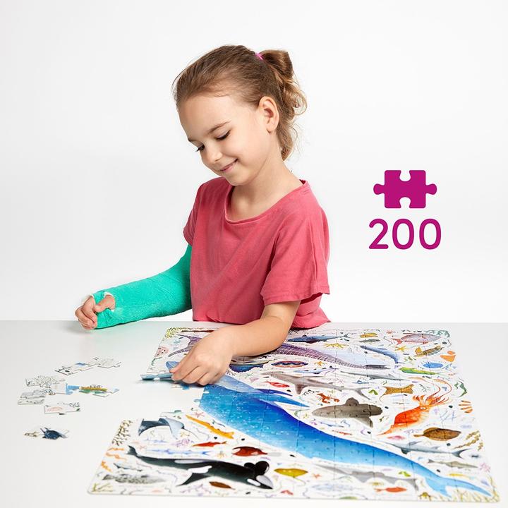 Produktbild Czuczu Fische und Wassertiere Puzzle 200 Teile (200 Teile)