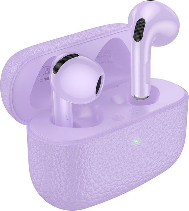 Hoco Wireless headphones wireless earphones bluetooth TWS EQ15 purple (6 h, Wireless)