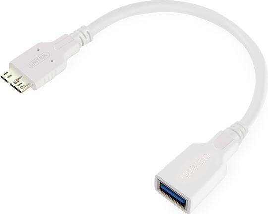 Unitek CÂBLE USB3.0 OTG SA TO microUSB BM, Y-C453 (0.20 m, USB 3.0)