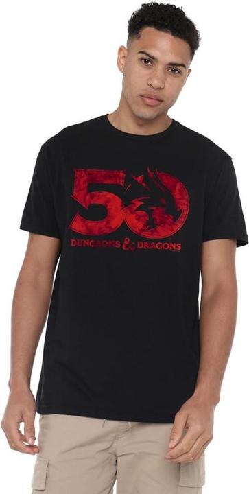Immagine prodotto Dungeons & Dragons Maglietta 50° Logo Impilato Uomo (4XL)