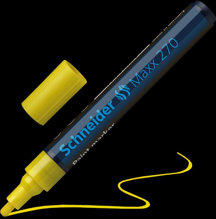 Actual product image Schneider Paint marker Maxx 270 1-3mm yellow (Yellow, 3 mm, 1 x)