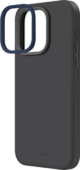 Actual product image Uniq etui Lino Hue iPhone 15 Pro Max 6.7" Magclick Charging szary/charcoal grey (Apple iPhone 15 Pro Max)