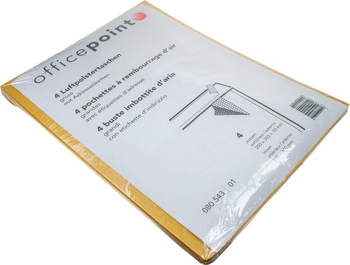 Produktbild Neutral Luftpolstertaschen gross 4er GROSS braun, 250x350x50mm (4 x)