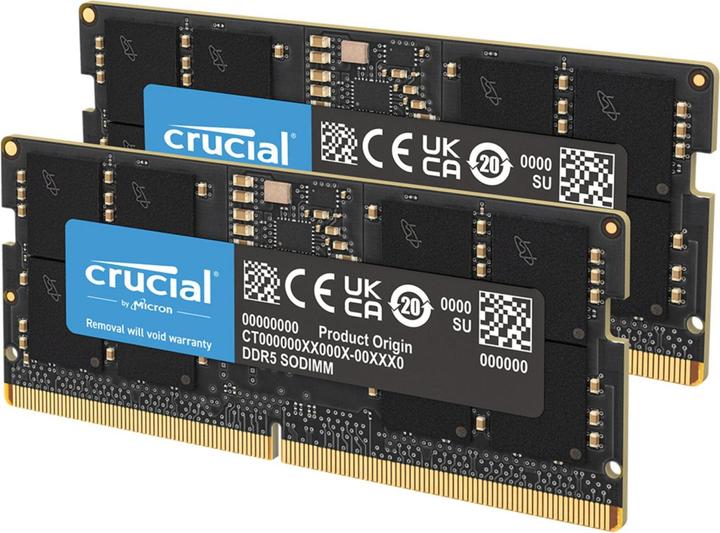 Productafbeelding Crucial SORAM D5 5600 128GB C46 K2 (2 x 64GB, 5600 MHz, DDR5 RAM, SO-DIMM)