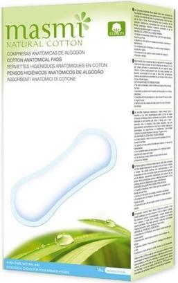 Actual product image Masmi Natural Cotton Bio Classic Women's Pads (16 x)