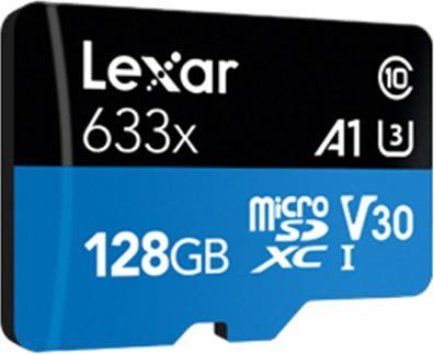 Produktbild Lexar High-Performance 633x microSDHC/microSDXC UHS-I U3 (128 GB, microSDXC, U3, UHS-I)