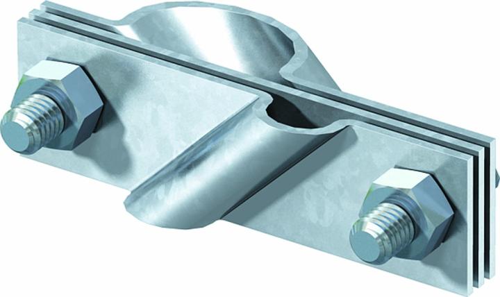 Actual product image OBO Bettermann 2760 20 FT Connection clamp for round and flat conductors 20mm St 5001641
