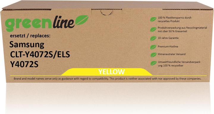 Produktbild Inkadoo Toner greenline ersetzt Samsung CLT-Y 4072 S/ELS / Y4072S Toner