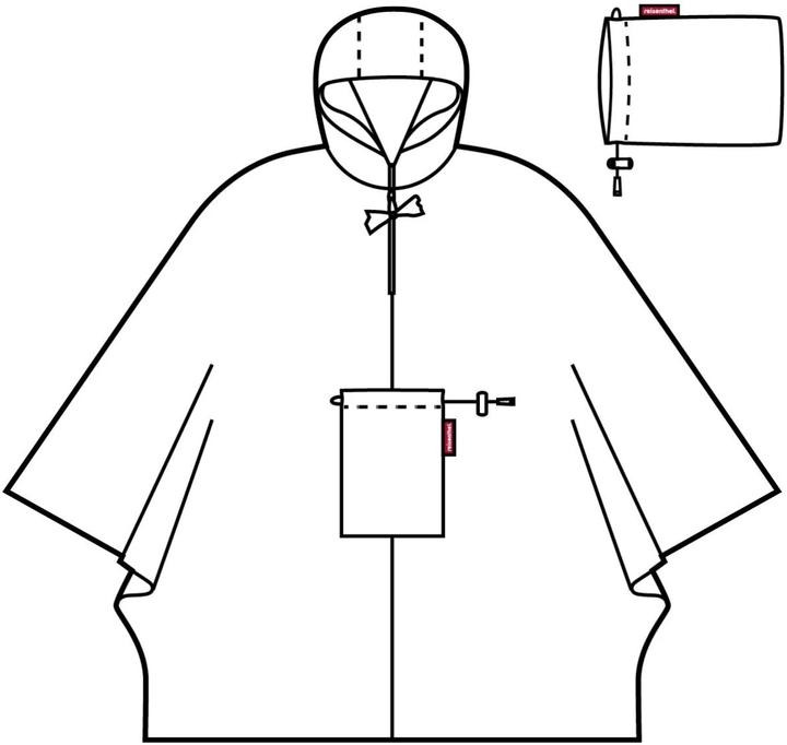 Produktbild MGA Mini Maxi Poncho AN7064 Paisley Black - Regenüberwurf aus hochwertigem Polyestergewebe - (One Size)