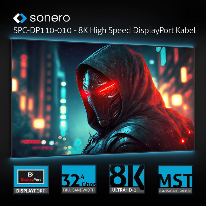 Produktbild Sonero DisplayPort  — DisplayPort (3 m, DisplayPort)