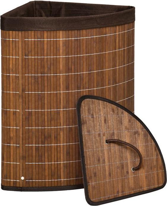 Produktbild Swisshandel24 Wäschekorb 55L Wäschesammler Wäschebox mit Deckel, Griff, Waschekorbsammler, Wäschesortierer mit her (55 l)