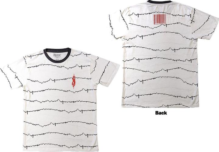 Actual product image Slipknot The End, So Far Tribal-S & Barcode (White) Ringer (XL)