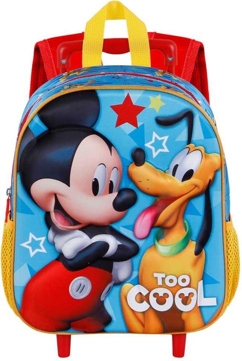 Actual product image Karactermania Mickey Mouse Pal-Small 3D Backpack with Wheels, Blue, 26 x 34 cm, Capacity 12.5 L (12.50 l)