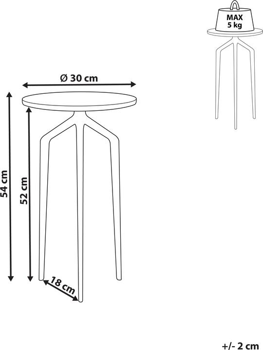 Actual product image Beliani Marmor (30 x 54 cm)
