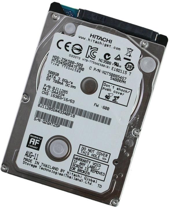 Produktbild Hitachi Travelstar Z5K500 (0.50 TB, 2.5")