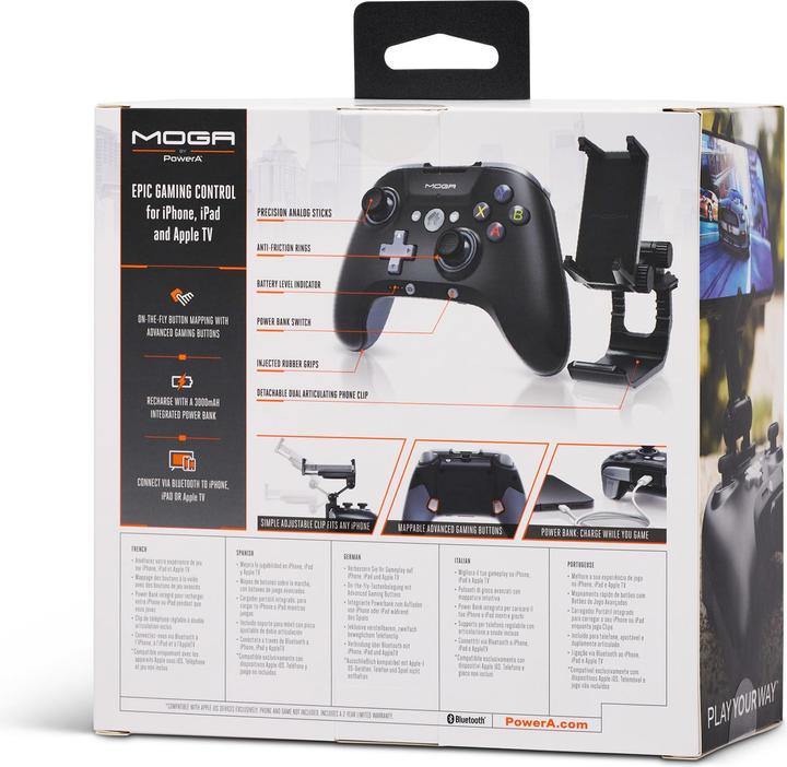 Image du produit PowerA Contrôleur Bluetooth MOGA XP5-i Plus pour le jeu mobile et le cloud gaming sur iOS (iOS)
