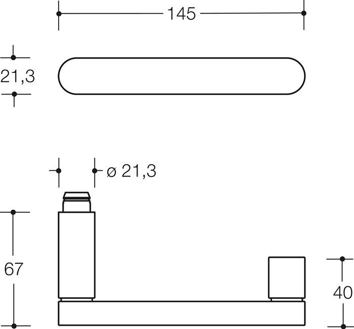 Actual product image Hewi Rosette set 270XAH01.230 Stainless steel round PZ DIN left / right D/D (Door set)