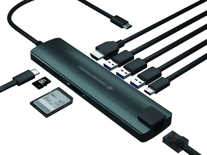 Immagine prodotto Conceptronic USB Typ-C auf HDMI/USB 3.0/ USB Typ-C (USB-C, 1 Porti)