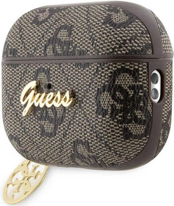 Produktbild Guess 4G Script Heart PC/PU Case für Apple Airpods Pro 2 - brown (Kopfhörer Tasche)