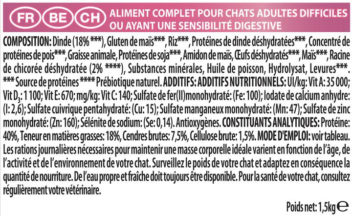 Produktbild Pro Plan Cat Delicate (Adult, 1 Stk., 1500 g)