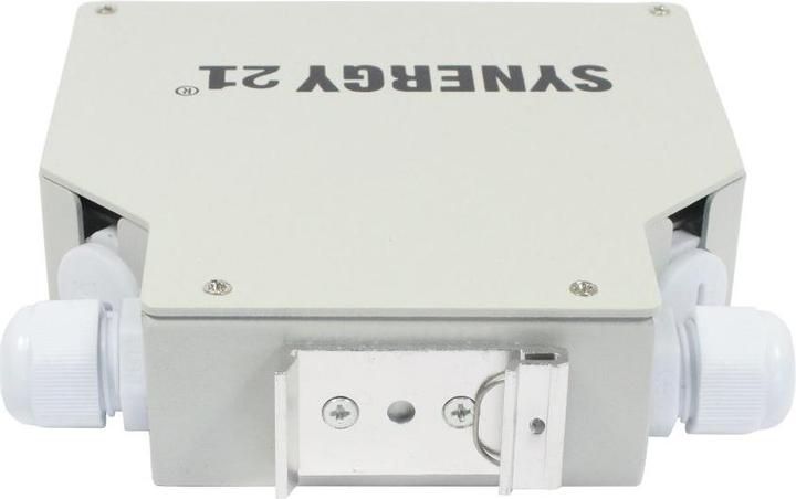 Produktbild Synergy 21 LWL-Patchpanel für Hutschiene(DIN), 12xLC-Duplex/SC-Simplex-Buchsen, ohne Kupplungen, Lichtgrau, Syn