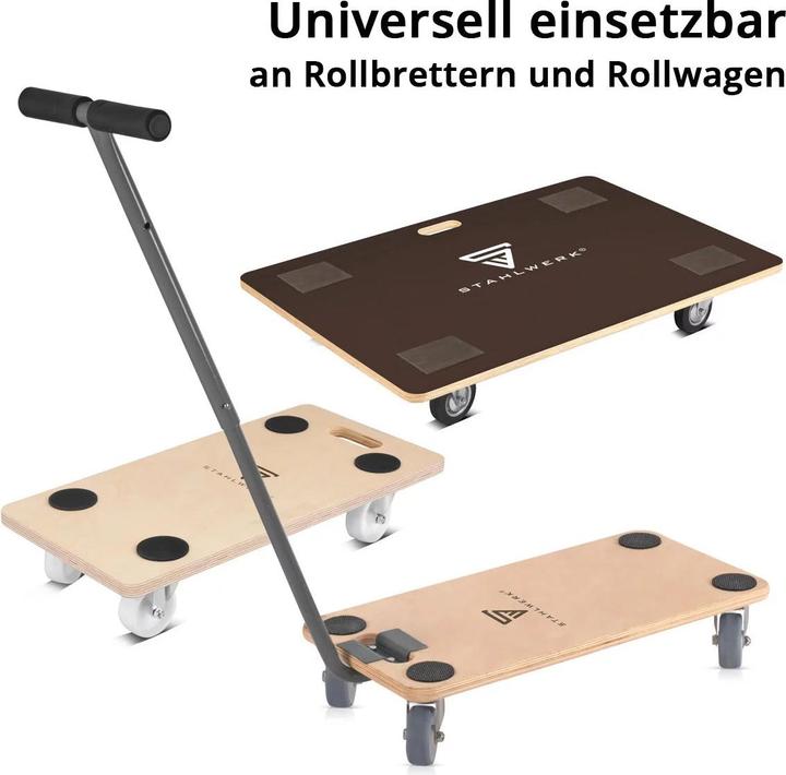 Produktbild Stahlwerk Rollwagen TRS-250 ST mit Handgriff 250 kg Tragkraft Plattformwagen (250 kg)