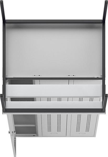 Actual product image Wolf Clothes locker with bench underneath (90 cm, 214 cm)