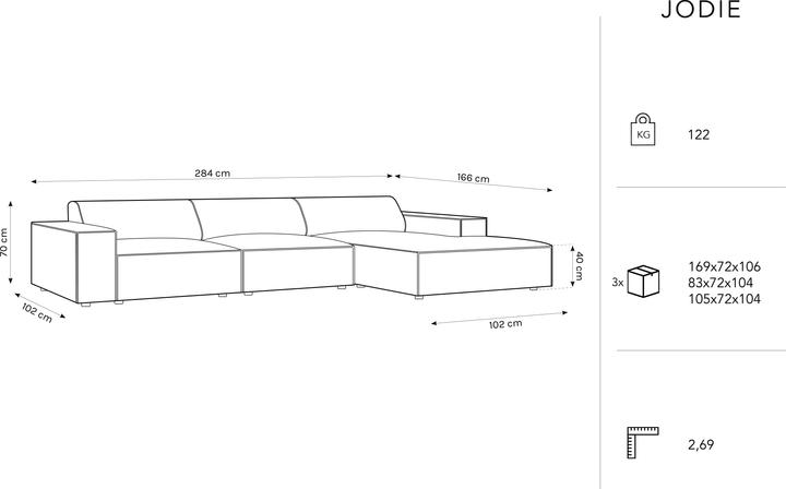 Actual product image Micadoni Jodie (Corner sofa)