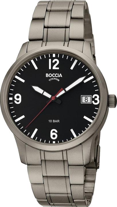 Boccia 3650-03 Herrenuhr Titanium 40mm 10ATM (Analoguhr, 40 mm)