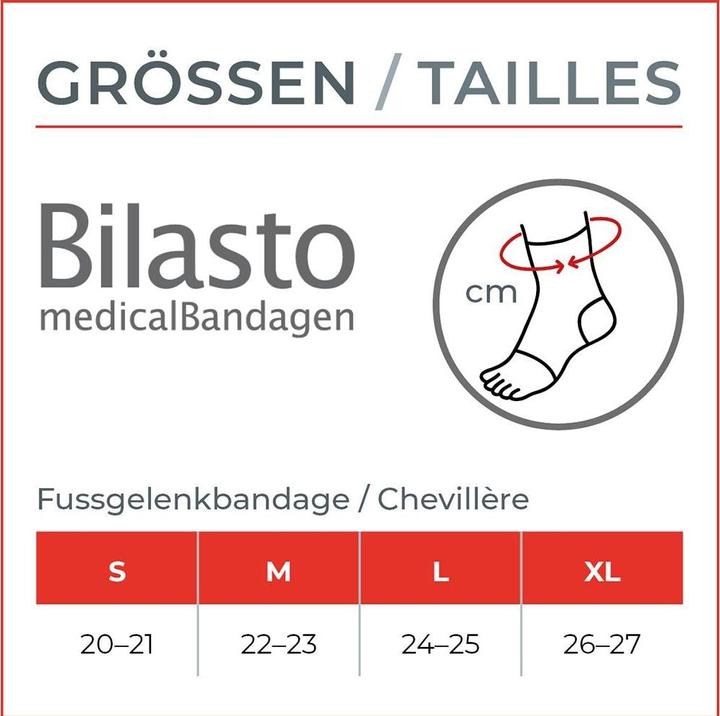 Actual product image Bilasto Uno Ankle brace M heel open beige (M)
