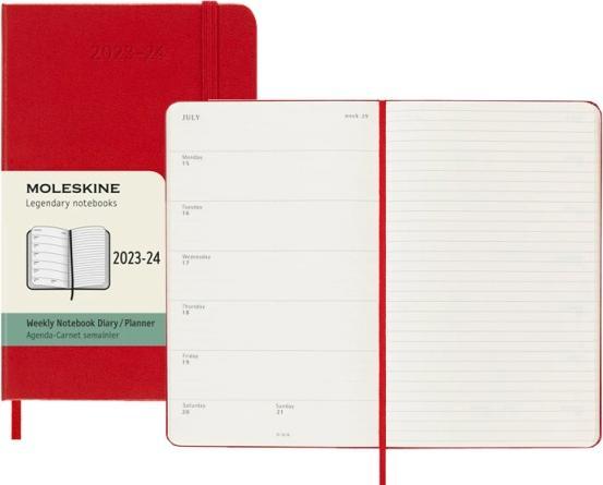 Actual product image Moleskine Student Agenda Hard Cover Weekly Notebook (9 x 14 cm, Hardcover, English)