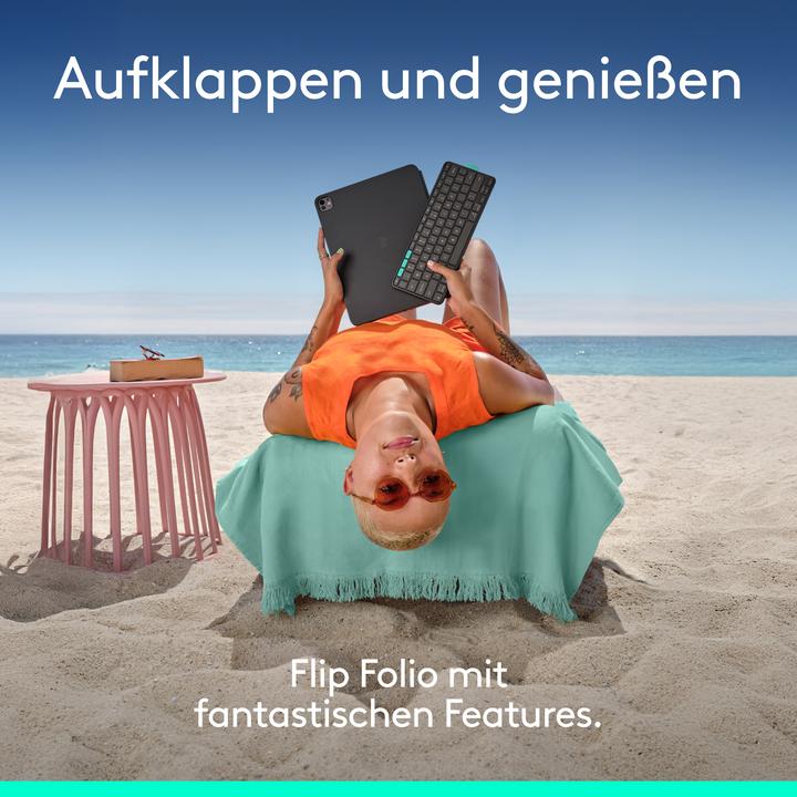 Produktbild Logitech Flip Folio (DE, iPad Air 13 2025, iPad Pro 13 2024 (M4))