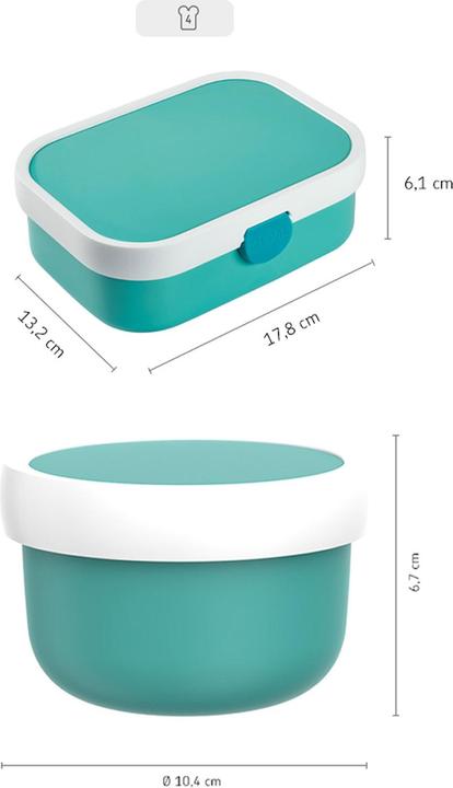 Produktbild Mepal Campus Obst- und Bentobox Einhorn