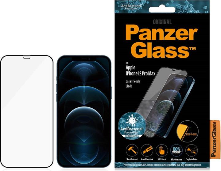 Actual product image PanzerGlass Edge-to-Edge (1 Piece, Apple iPhone 12 Pro Max)