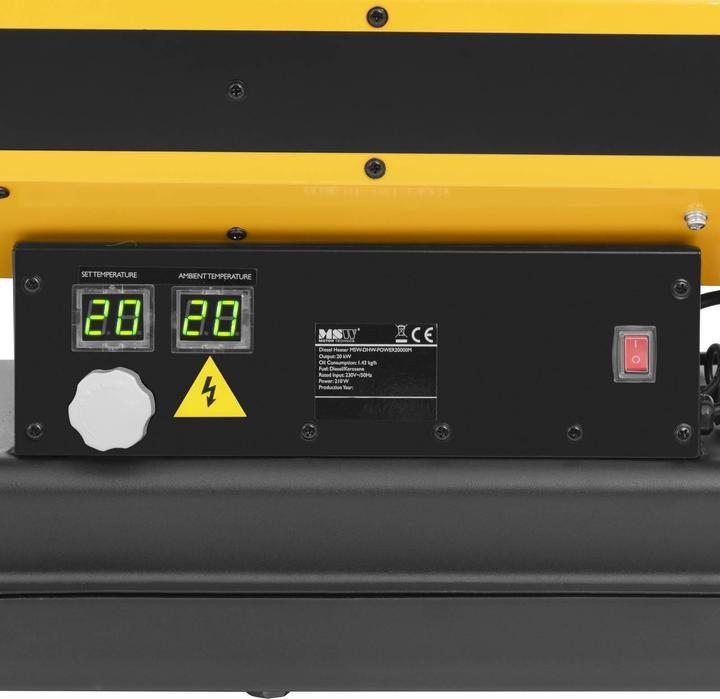 Produktbild MSW Diesel Heizkanone Ölheizgebläse Ölheizer Ölheizkanone Bauheizer 20 kW 210 m² (20000 W)