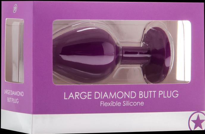 Actual product image Ouch! Large Diamond Butt Plug