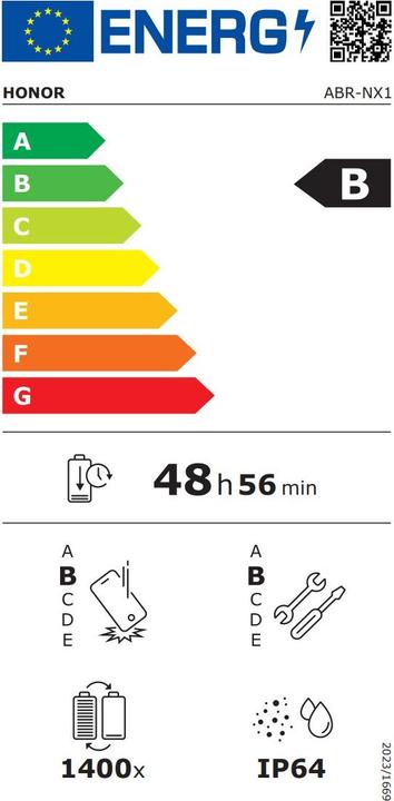 Energie-Label Honor 400 Lite (256 GB, Marrs Green, 6.70", SIM + eSIM, 5G)