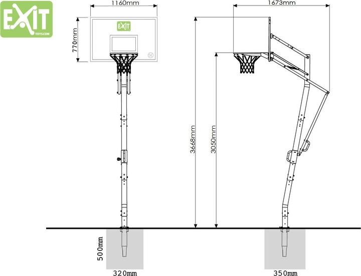 Produktbild Exit Galaxy Inground Basket