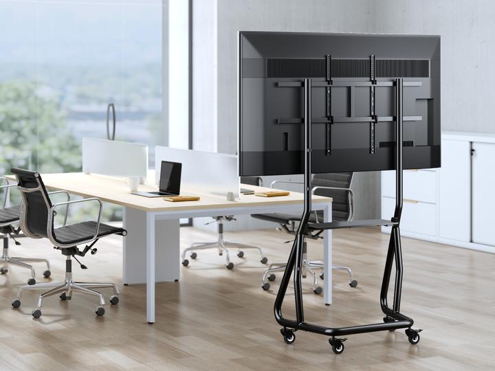 Actual product image equip TV trolley 60"-105"/100kg 1TFT with height adjustment grey (105", 100 kg)
