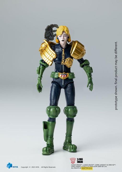 Hiya Toys 2000 AD figurine 1/18 Exquisite Mini Judge Dredd Judge Anderson Hall of Heroes 10 cm
