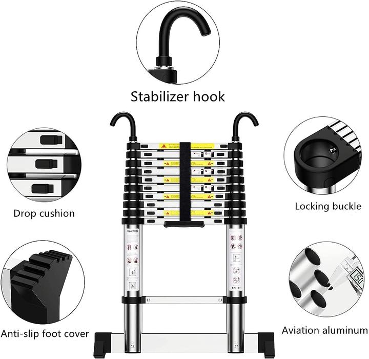 Produktbild Teenza Teleskopleiter (Teleskopleiter, 47 cm)