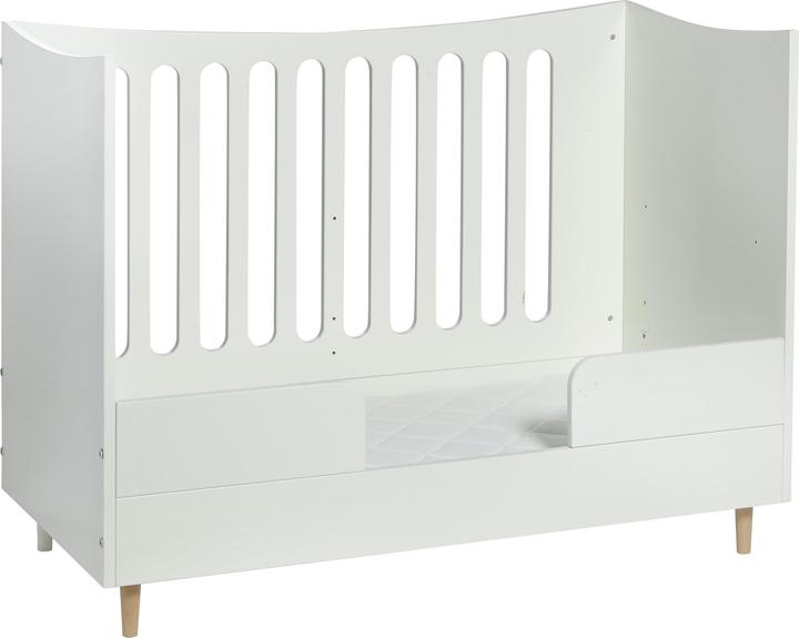 Produktbild Manis-h Manis h Babybett mit hoehenverstellbarer Boden Snow white (60 x 120 cm)