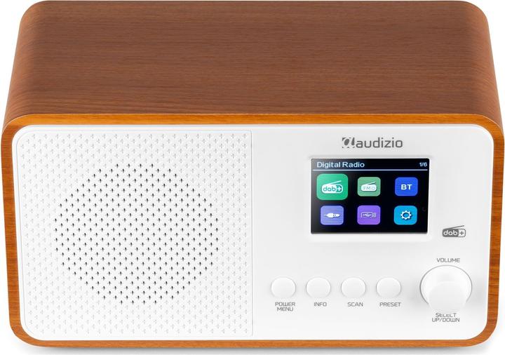 Produktbild Audizio DAB+ Radio Avio Weiss, Radio Tuner: FM, DAB+ (DAB+, FM, Bluetooth)