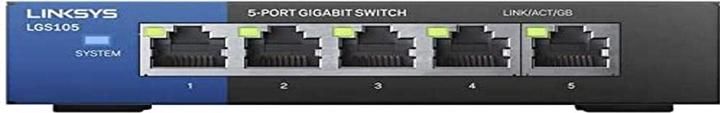 Actual product image Linksys Unmanaged Gigabit Switch 5-Port (5 Ports)
