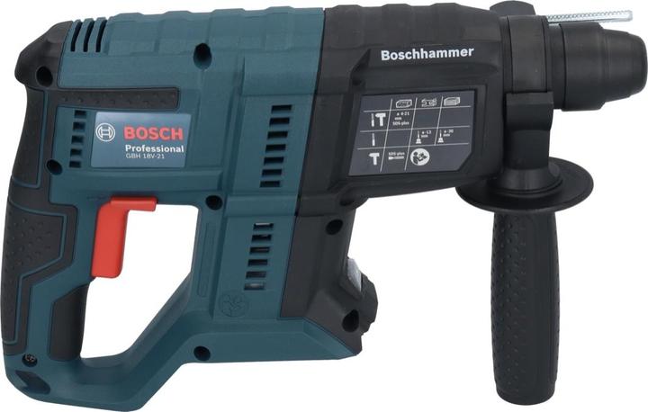 Produktbild Bosch Professional Bosch GBH 18V-21 Professional Akku Bohrhammer 18 V 2,0 J SDS plus Brushless + 2x Akku 4,0 Ah + Lade (Akkubetrieb)