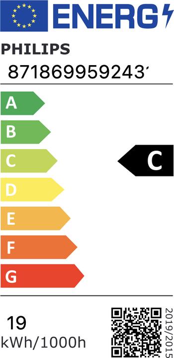 Energie-Label Philips LED-Tube (G13, 23 W, 3400 lm, 1 x, D)